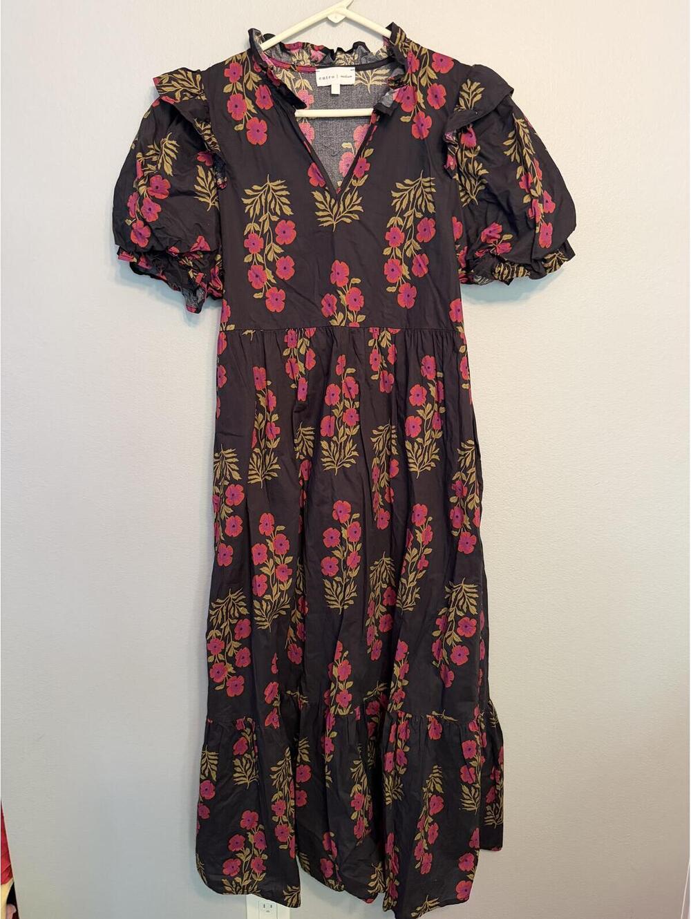 New Entro Floral Print Maxi Dress Women’s Medium